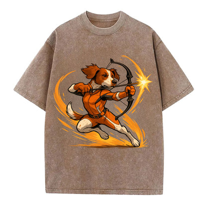 Brittany Hawkeye  - Vintage T-shirt - Brown