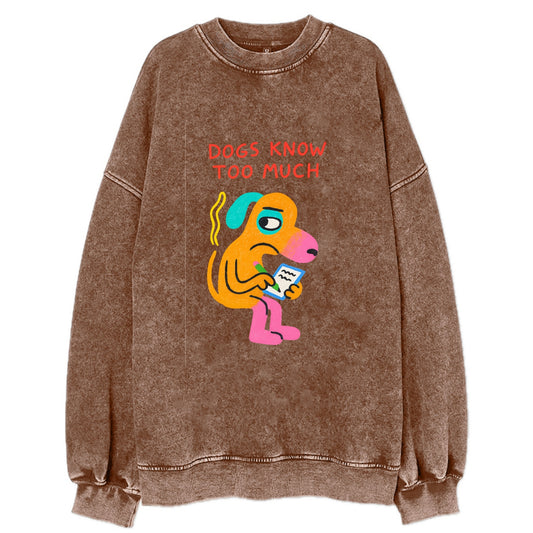 CATS OWN YOU | Cat on throne pointing down - Vintage Sweatshirt - Brown