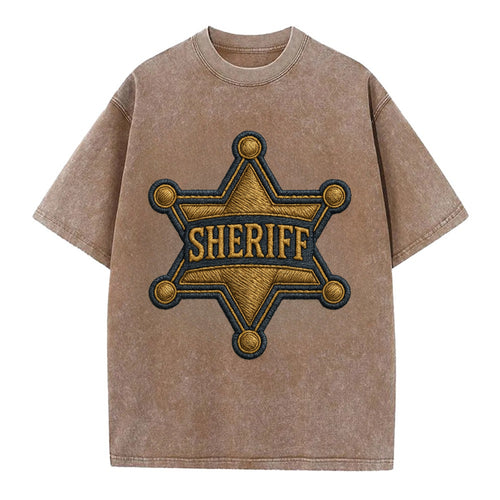 Sheriff Badge  - Vintage T-shirt