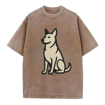 German Sheprador - German Shepherd Lab m Vintage T-shirt - Brown