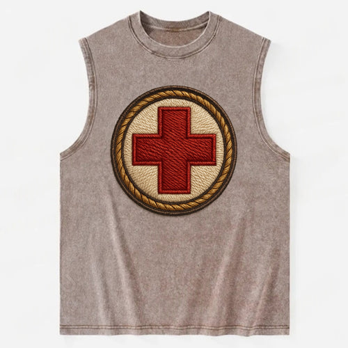 Medical Cross  - Vintage Washed Tank