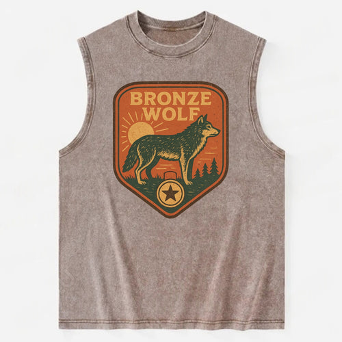 Bronze Wolf Medal  - Vintage Washed Tank