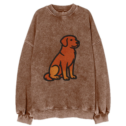 Nova Scotia Duck Tolling Retriever - Red embroidered pose - Vintage Sweatshirt