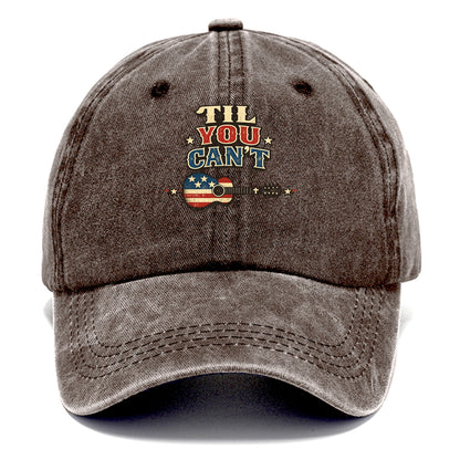 Til You Cant - Flag Guitar - Classic Cap - Brown