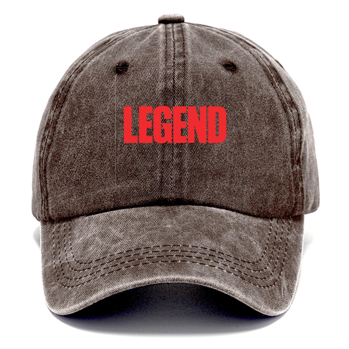 Bold typography design - "LEGEND" - remarkable person, iconic status - Classic Cap - Brown