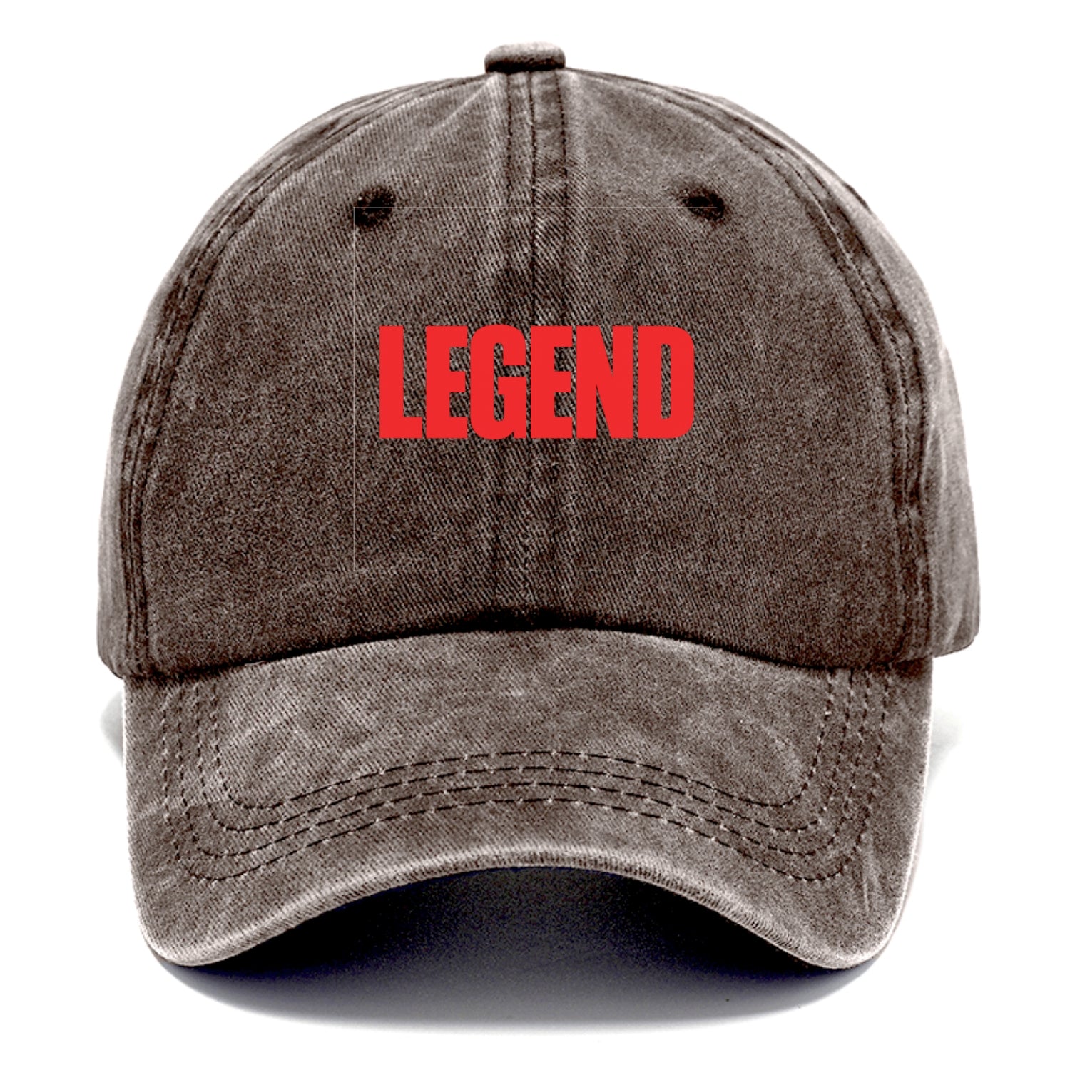 Bold typography design - "LEGEND" - remarkable person, iconic status - Classic Cap - Brown
