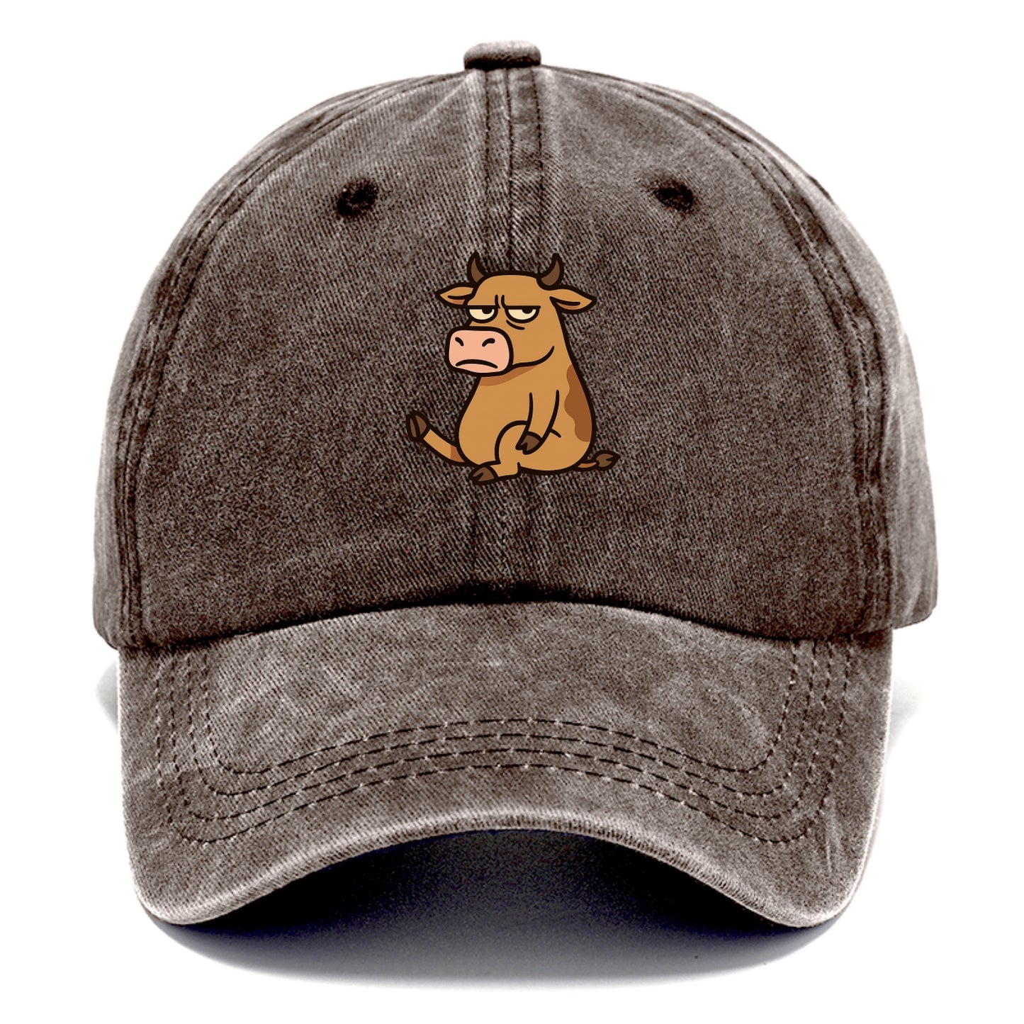 The Cow Judging Silently - Classic Cap - Brown