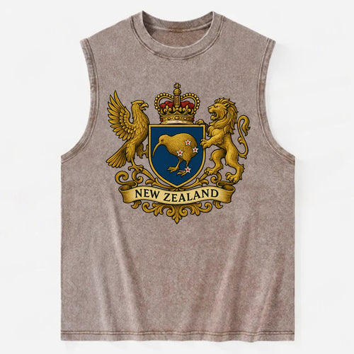 New Zealand Heritage Badge  - Vintage Washed Tank
