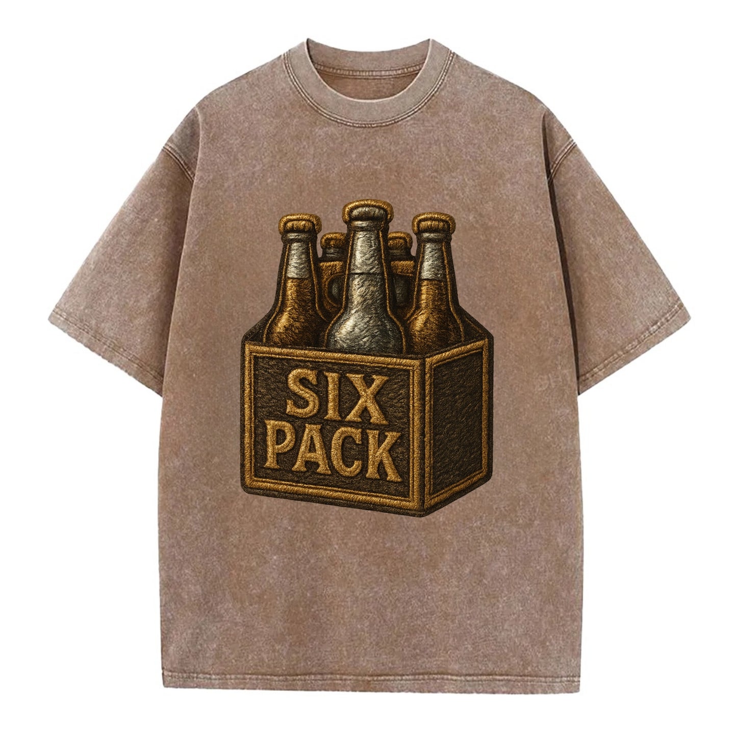 Six Pack  - Vintage T-shirt - Brown