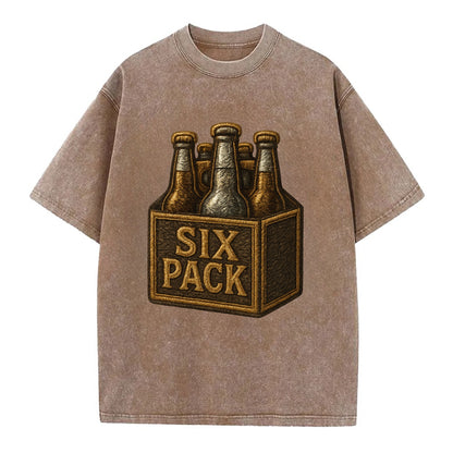 Six Pack  - Vintage T-shirt - Brown