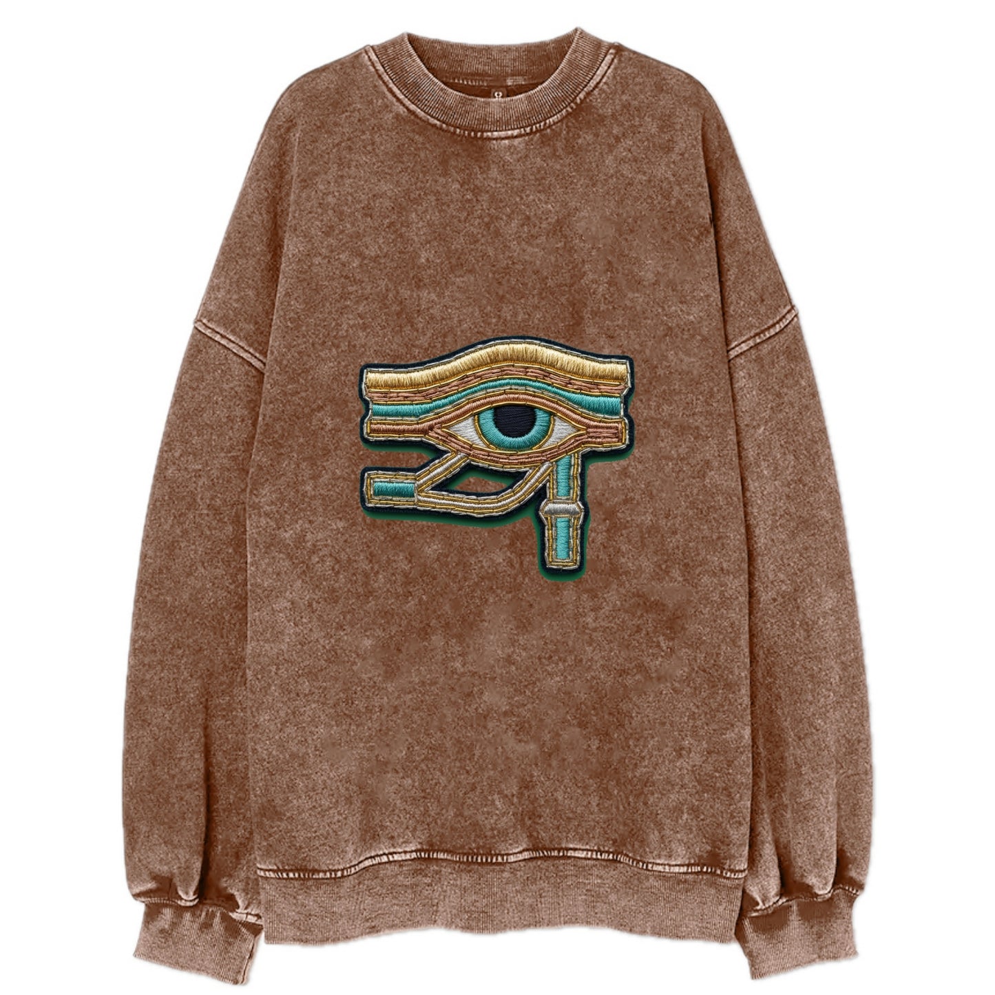 Eye of Horus - Vintage Sweatshirt - Brown