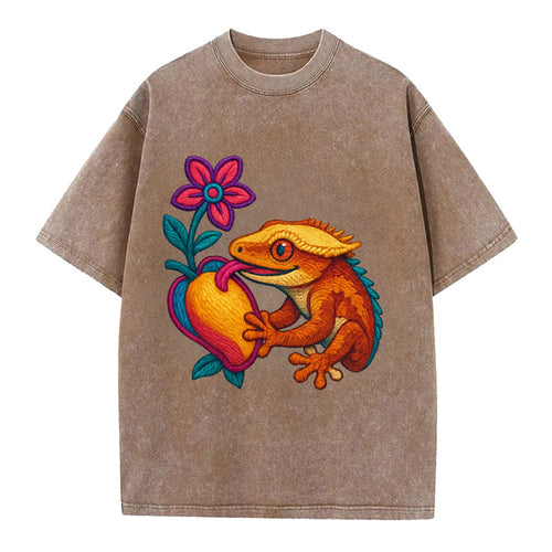 Crested Gecko - Vintage T-shirt