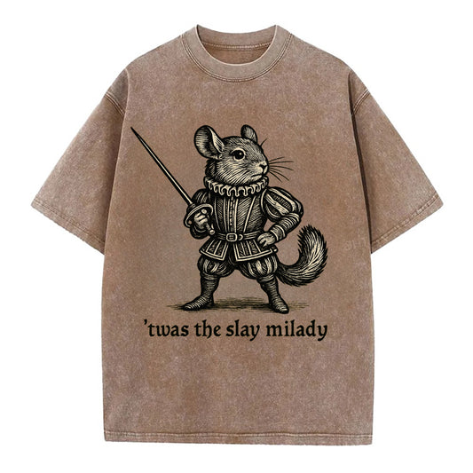 Chinchilla Noble  - Vintage T-shirt - Brown