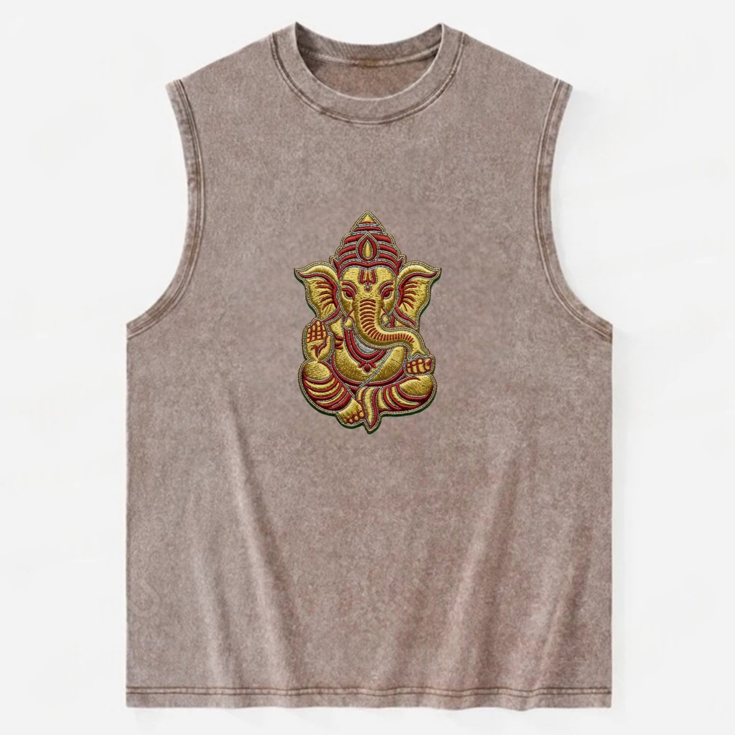Ganesh - Vintage Washed Tank - Brown