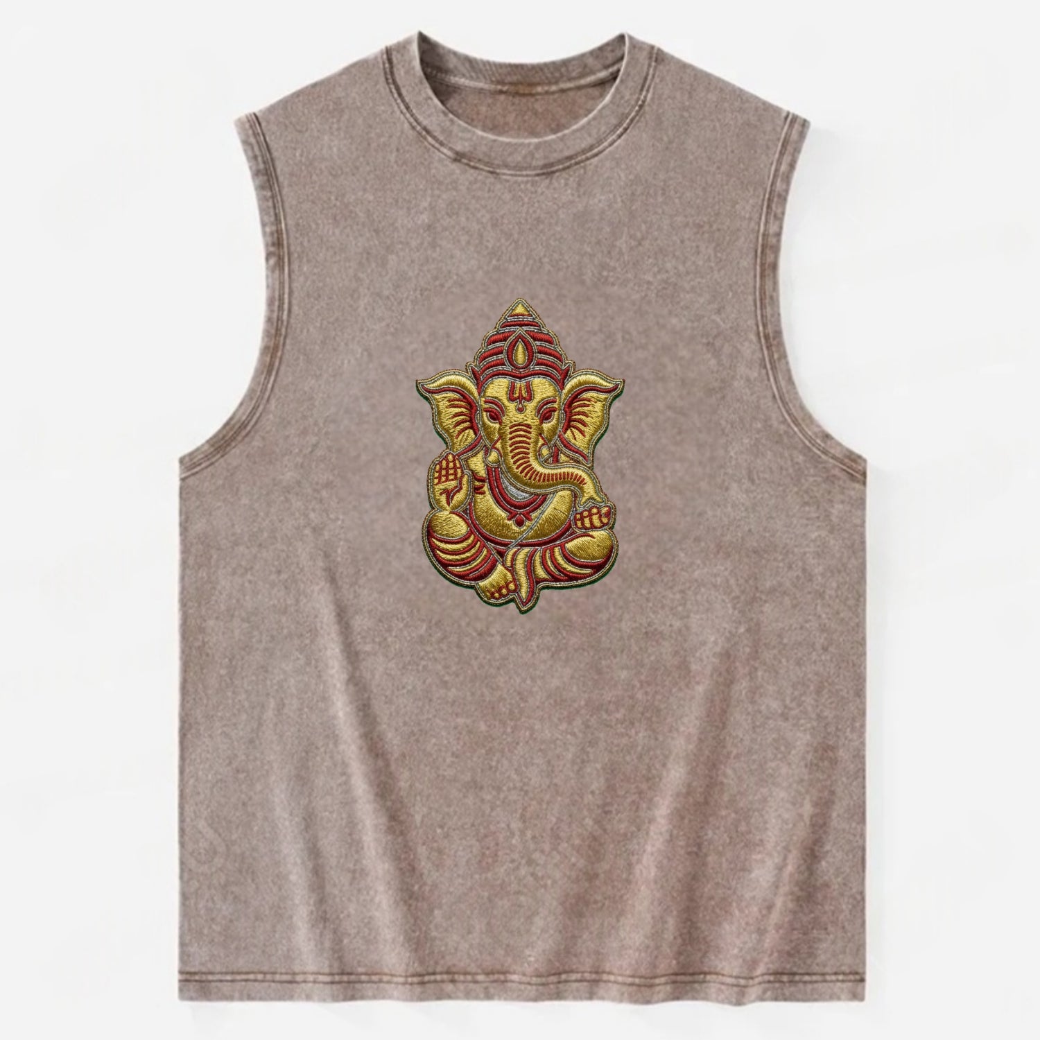 Ganesh - Vintage Washed Tank - Brown
