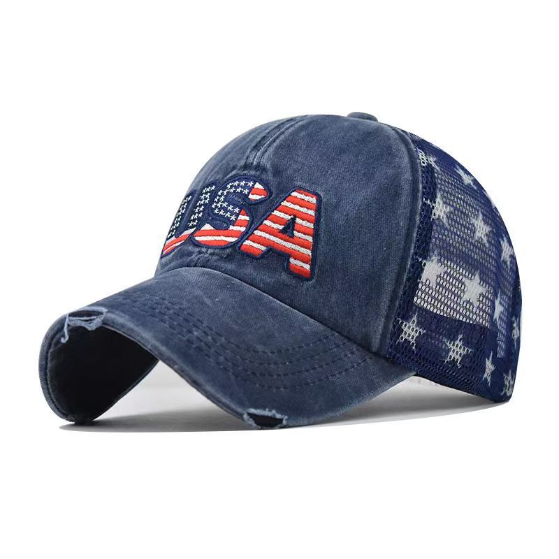 Classic American Flag Washed Baseball Cap