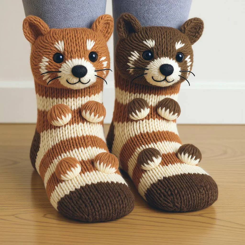 Cozy Critter Animal Socks - Fun & Comfy Footwear