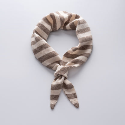Cozy Cashmere Blend Striped Triangle Scarf