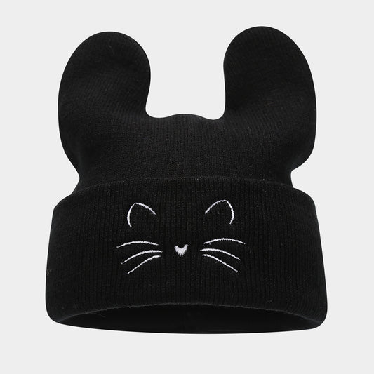 Cute Cat Ear Knit Beanie - College Style