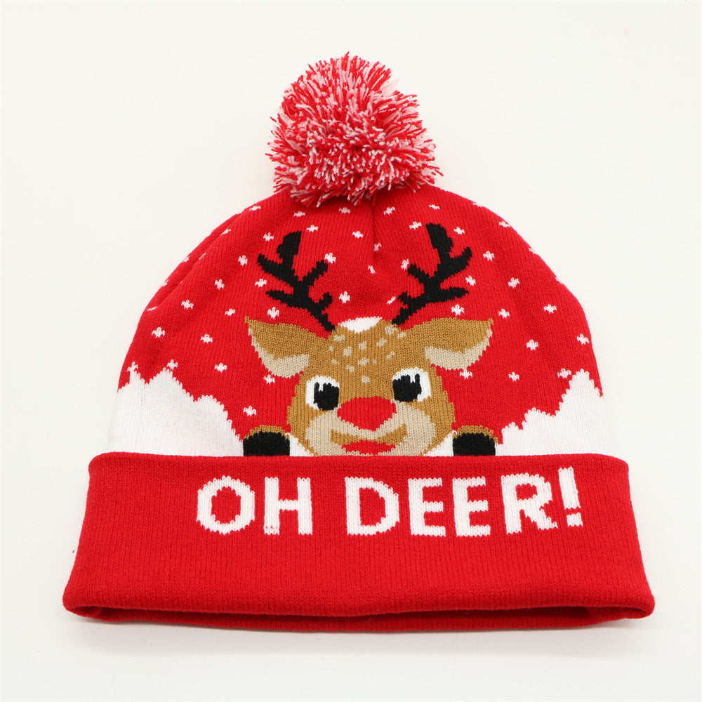Cozy Christmas Jacquard Knit Beanie | Warm Winter Hat