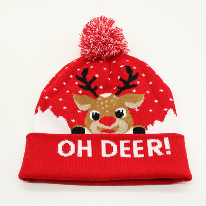 Cozy Christmas Jacquard Knit Beanie | Warm Winter Hat