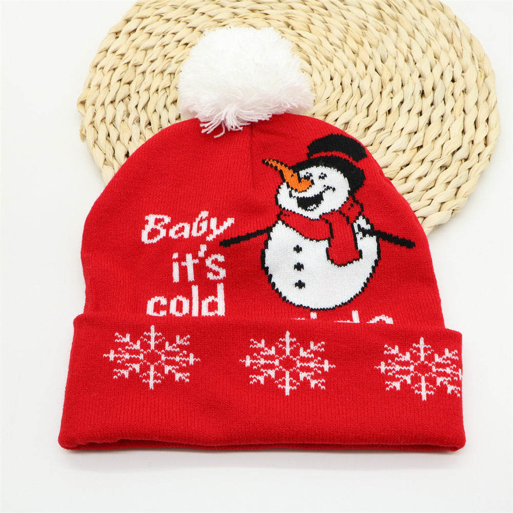 Cozy Christmas Jacquard Knit Beanie | Warm Winter Hat
