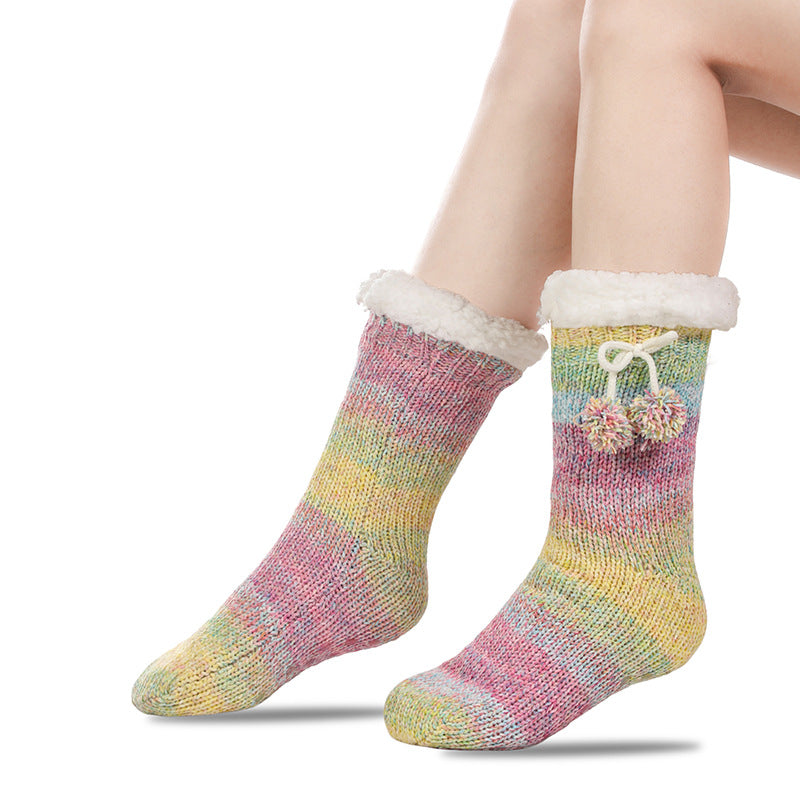 Cozy Chenille Non-Slip Floor Socks
