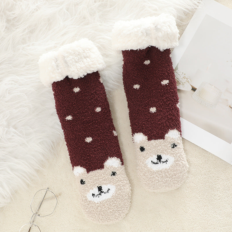 Cozy Christmas Non-Slip Slipper Socks