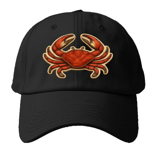 CRAB CLAWS - red crab in scarlet and orange , seafood - Baseball Cap