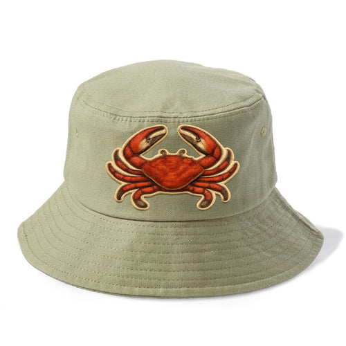 CRAB CLAWS - red crab in scarlet and orange , seafood - Bucket Hat
