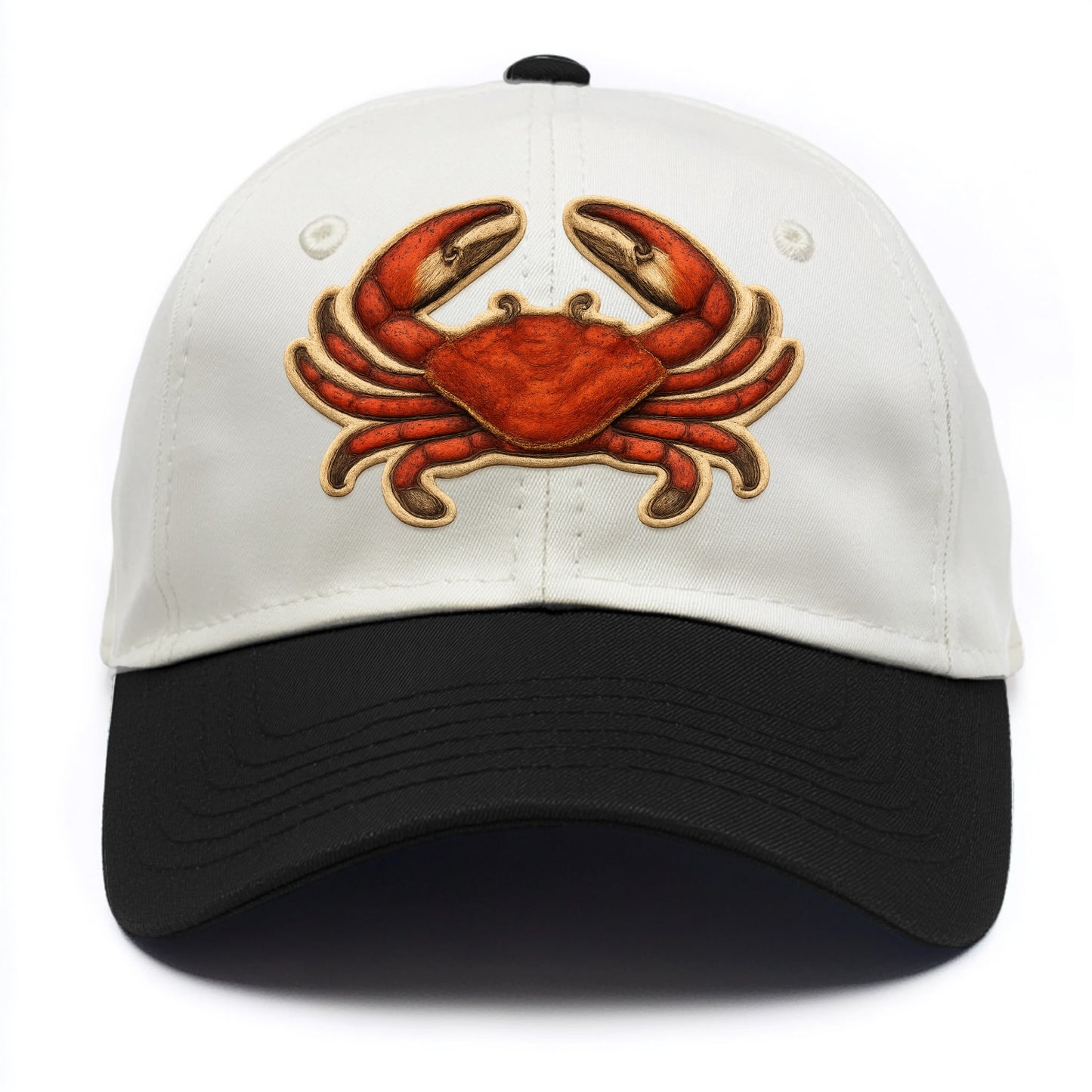 CRAB CLAWS - red crab in scarlet and orange , seafood - Two Tone Cap