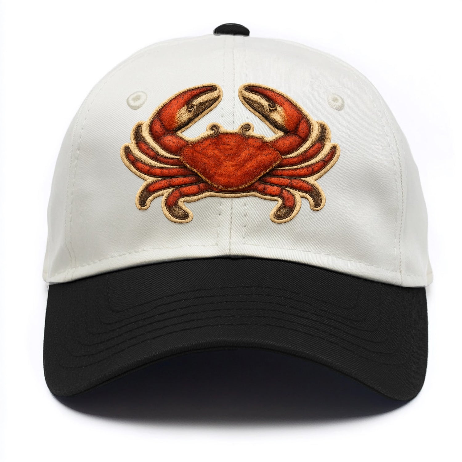CRAB CLAWS - red crab in scarlet and orange , seafood - Two Tone Cap