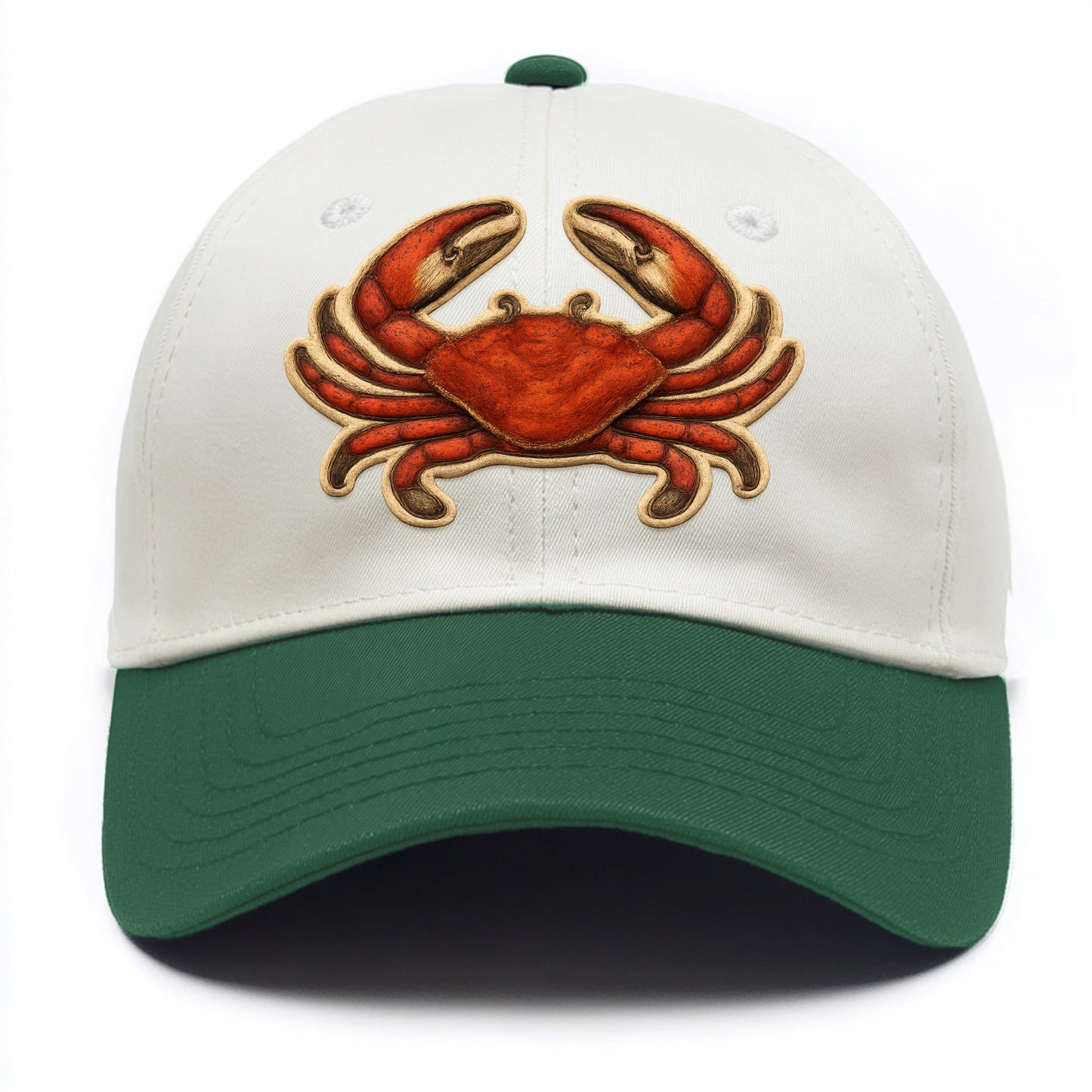 CRAB CLAWS - red crab in scarlet and orange , seafood - Two Tone Cap