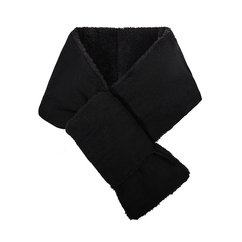 Corduroy Cross Scarf: Warm & Stylish Neck Protection