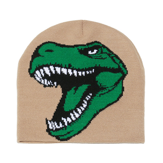 Cute Dinosaur Knit Beanie - Cozy Winter Hat