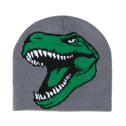 Cute Dinosaur Knit Beanie - Cozy Winter Hat