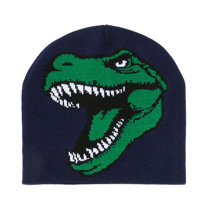 Cute Dinosaur Knit Beanie - Cozy Winter Hat