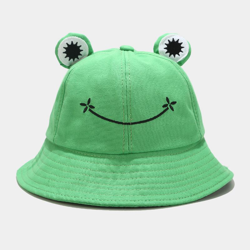 Cute Frog Bucket Hat: Kawaii Korean Fashion Sun Hat