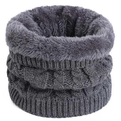 Cozy Fleece-Lined Cable Knit Neck Gaiter