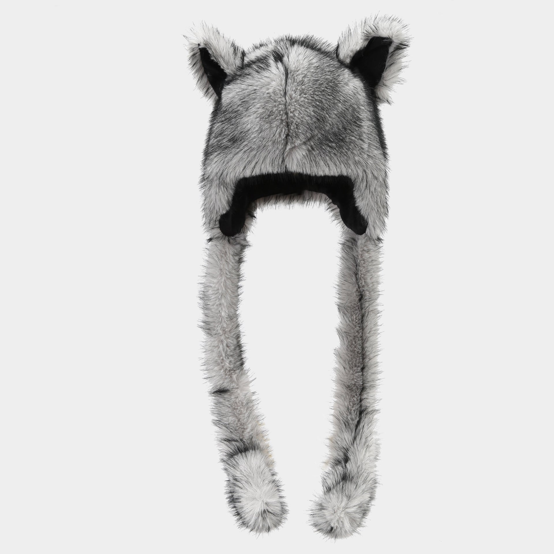 Cute Fox Ear Beanie with Braids - Cozy Winter Hat
