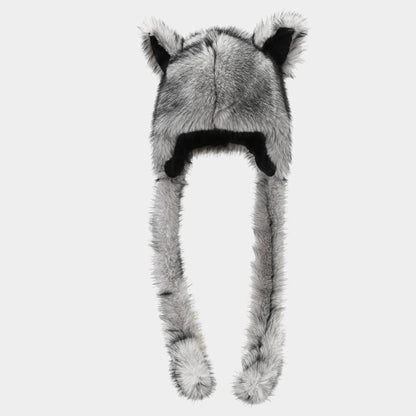 Cute Fox Ear Beanie with Braids - Cozy Winter Hat