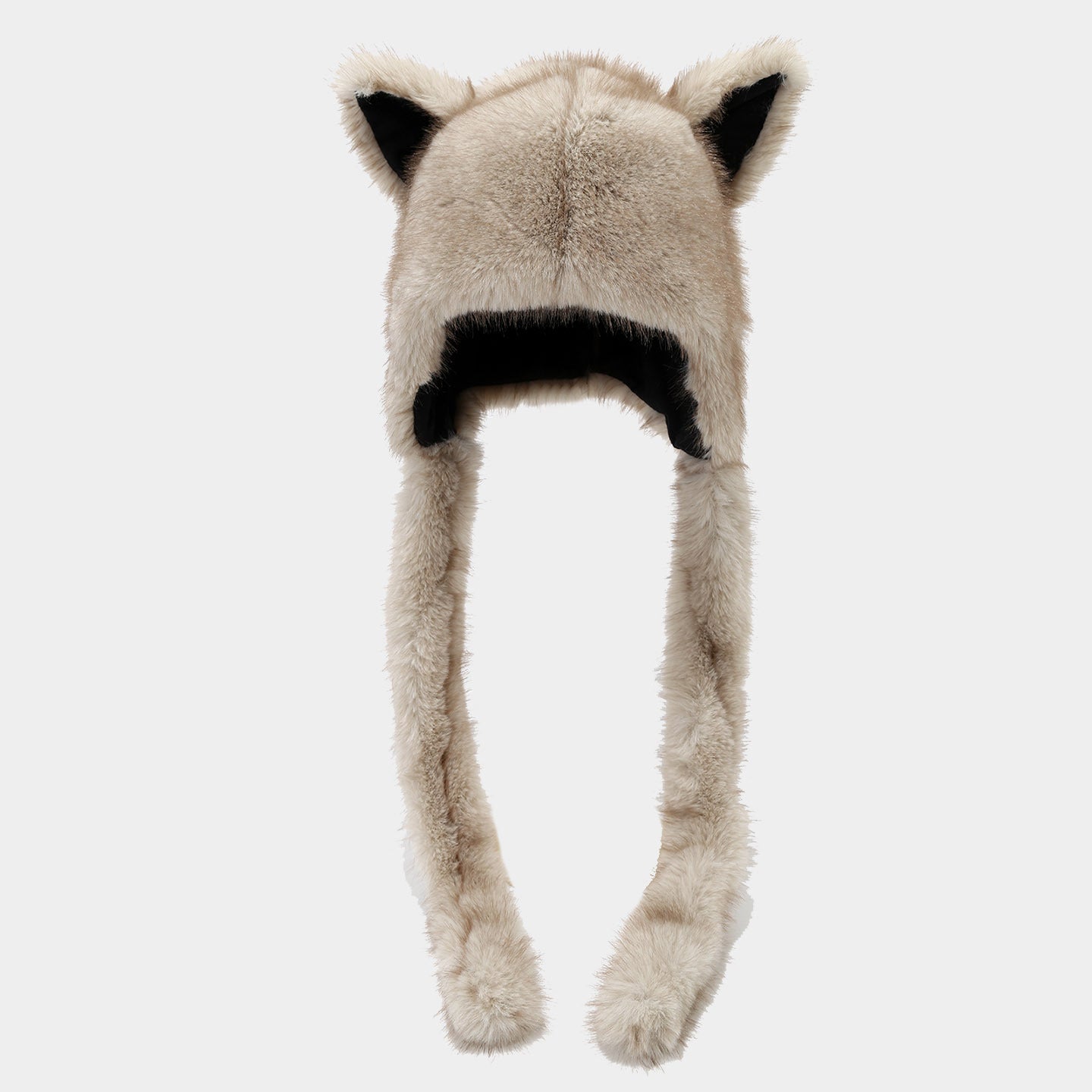 Cute Fox Ear Beanie with Braids - Cozy Winter Hat