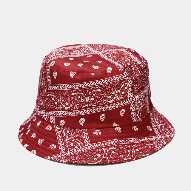 Cashew Flower Reversible Bucket Hat - Sun Protection