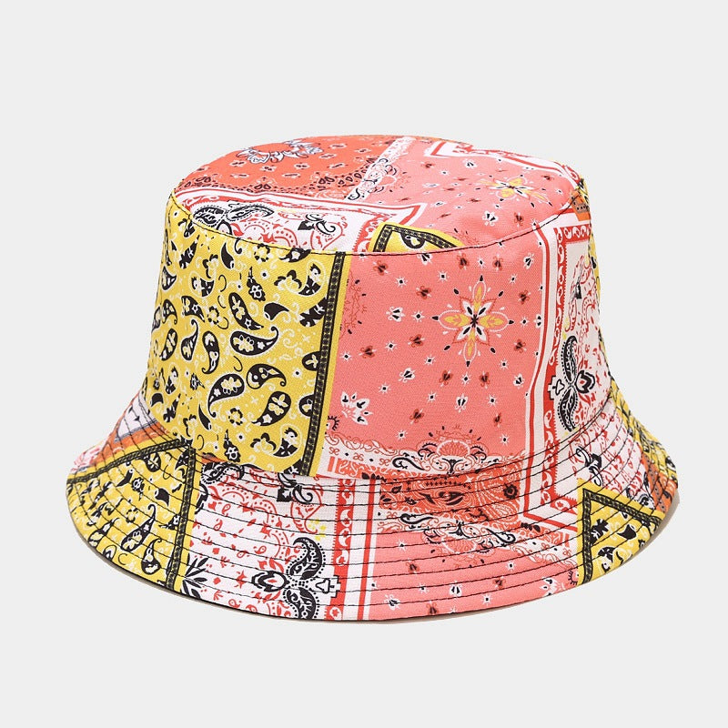 Cashew Flower Reversible Bucket Hat - Sun Protection