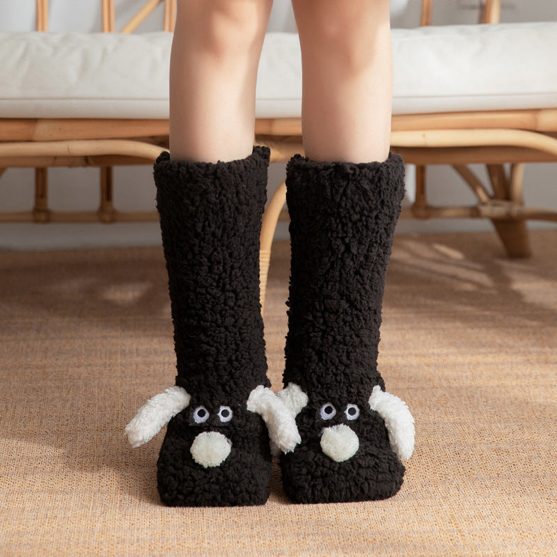 Cozy Fleece Snow Socks for Adults - Non-Slip & Warm