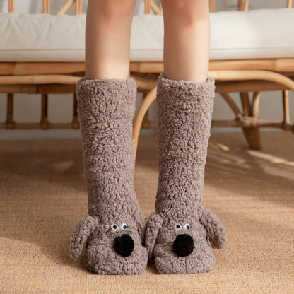 Cozy Fleece Snow Socks for Adults - Non-Slip & Warm