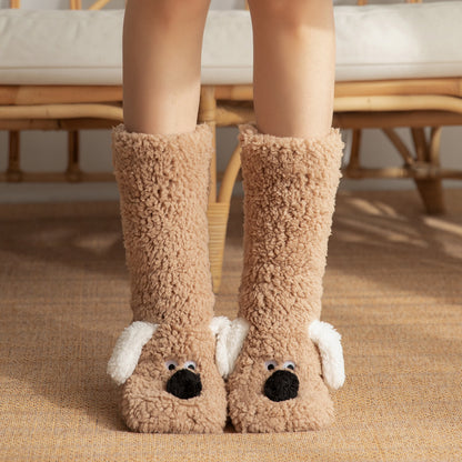 Cozy Fleece Snow Socks for Adults - Non-Slip & Warm