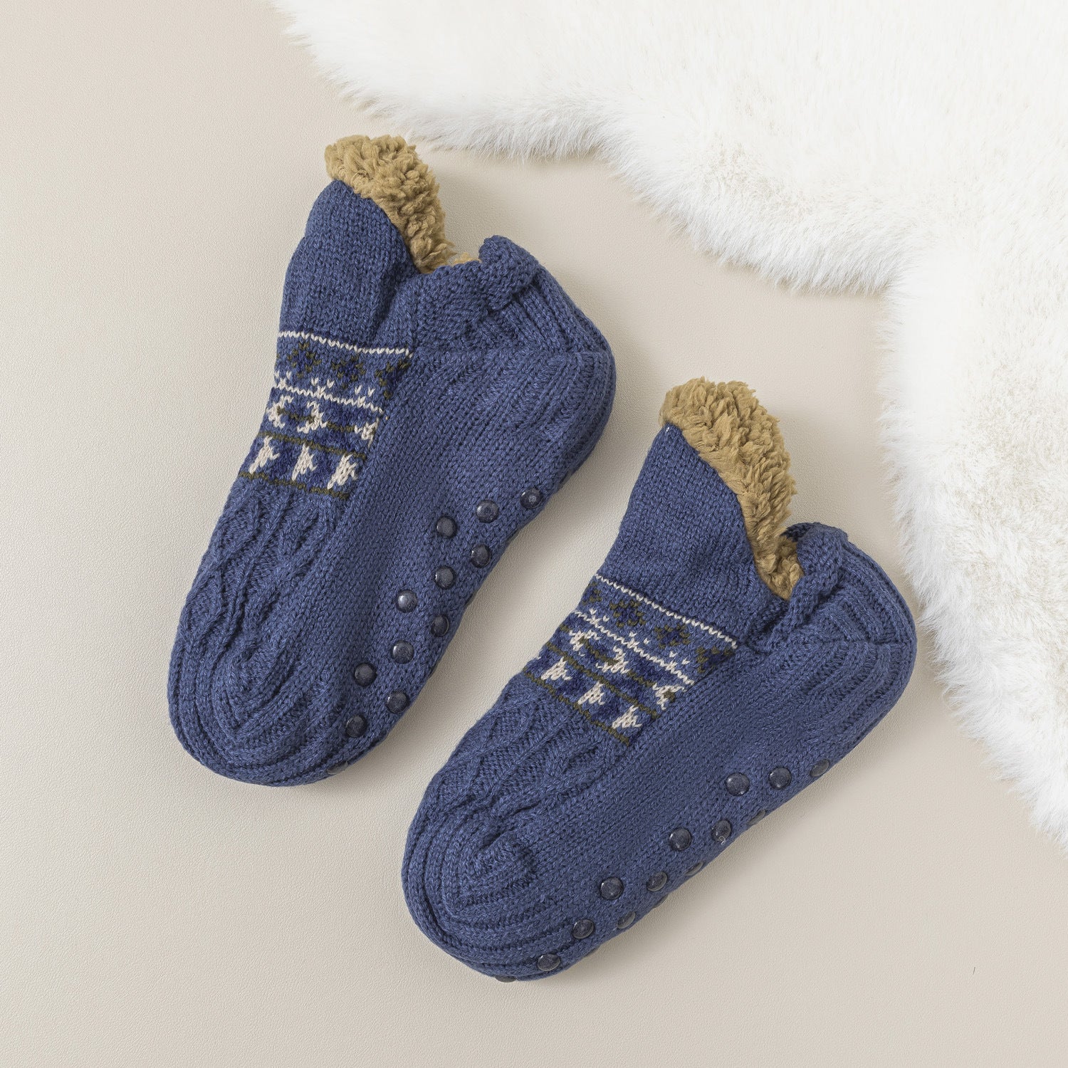Cozy Fleece-Lined Winter Floor Socks for Women