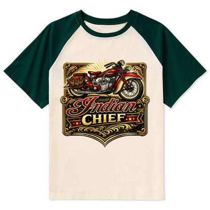 Classic Indian Chief - Contrast Raglan T-shirt