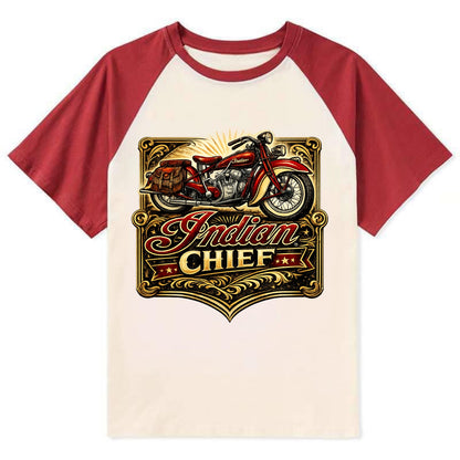 Classic Indian Chief - Contrast Raglan T-shirt